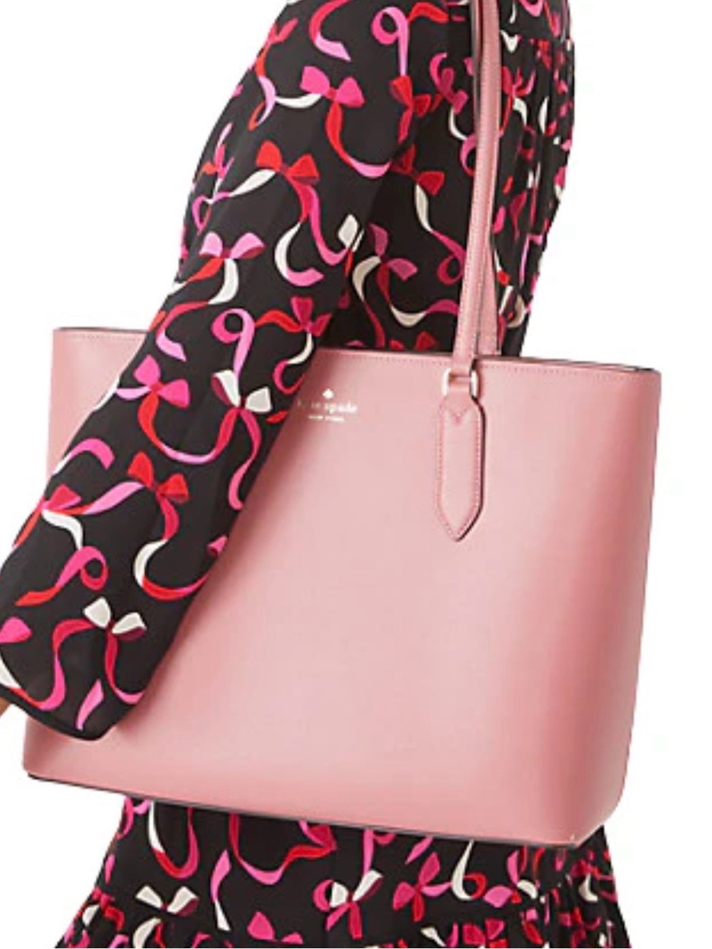 kate spade Pink Leather Double-Handle Tote